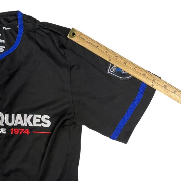 Fanatics San Jose Earthquakes Mens Size M Jersey Quakes Fan Activewear Button - Picture 9 of 10